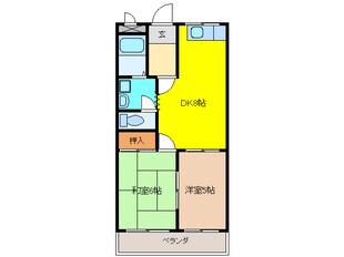 メゾンオクムラの物件間取画像